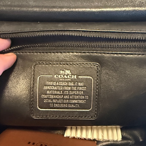 Coach Black Leather Shoulder Bag - Picture 7 of 8